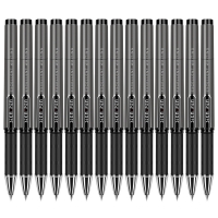 得力(deli)/书写用笔类用具/型号S73/1.0mm黑色办公中性笔水笔签字笔碳素水笔 12支/盒
