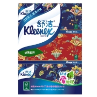 舒洁（Kleenex）/盒装抽取式面纸/SJ-3/抽纸纸巾 经典盒纸面巾纸餐巾纸 盒抽 200抽*3盒