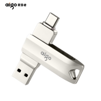 爱国者（aigo）/ U盘/存储卡/U351/128GB Type-C USB3.1 手机U盘 高速读写款 银色 双接口手机电脑用