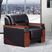 东原/木骨架沙发类/型号A8-651/单人沙发办公沙发商务洽谈沙发/规格1100*860*930mm/西皮饰面/每张价格